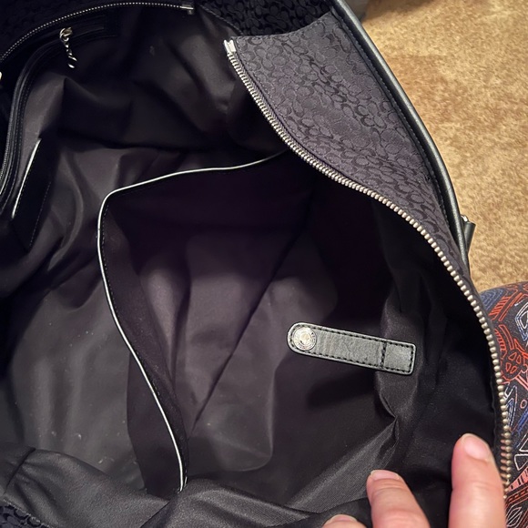 Vintage Coach Black Mini Logo Weekender - Picture 10 of 15